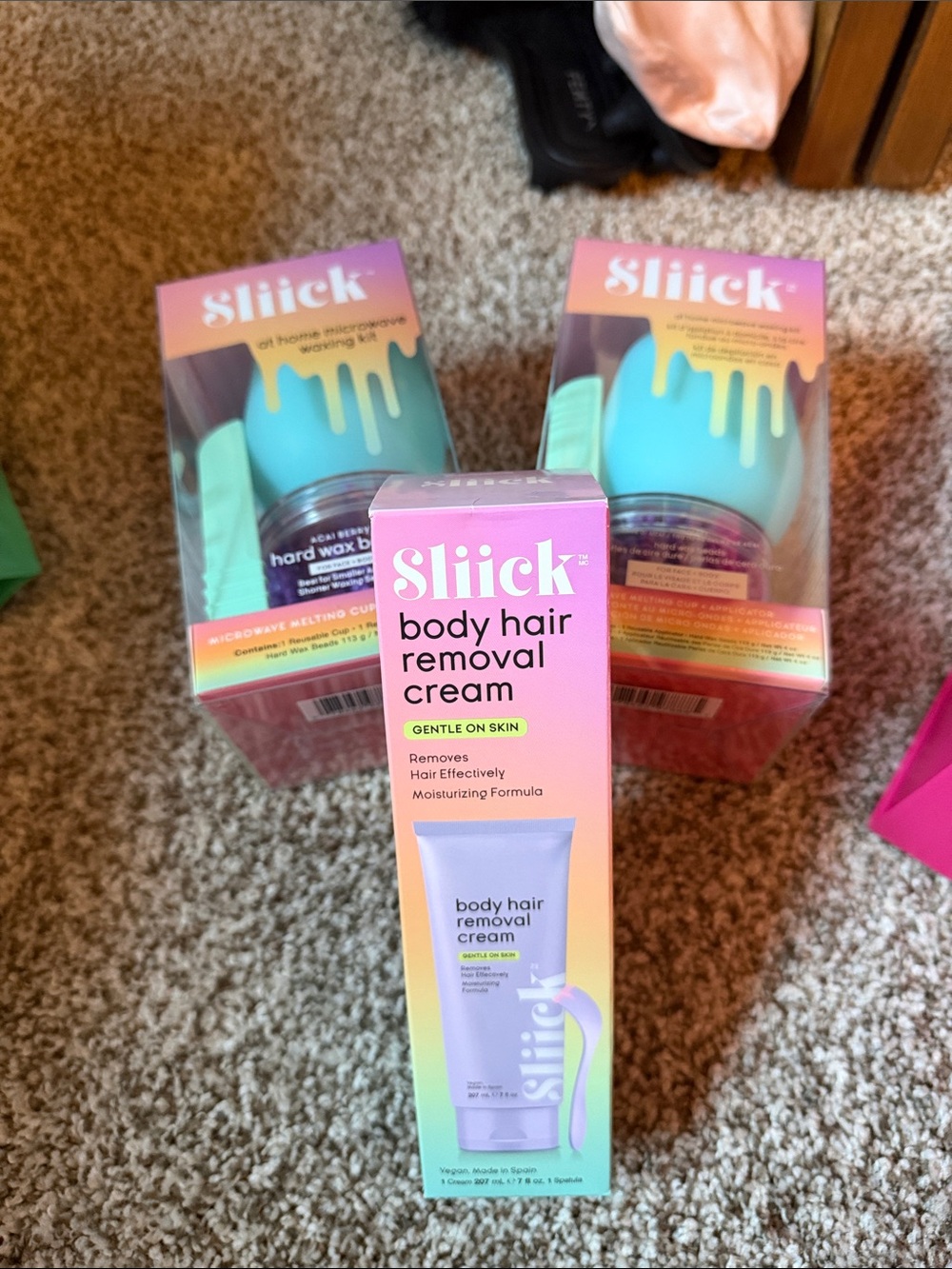 Gentle Hair Removal cream, wax beads